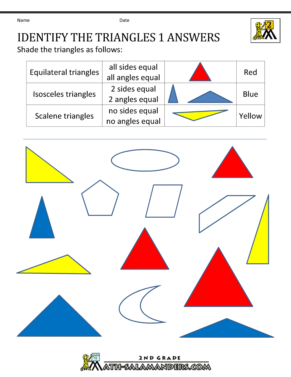 Worksheet For Shapes For Grade 2 - Printable Basic Shapes Worksheets