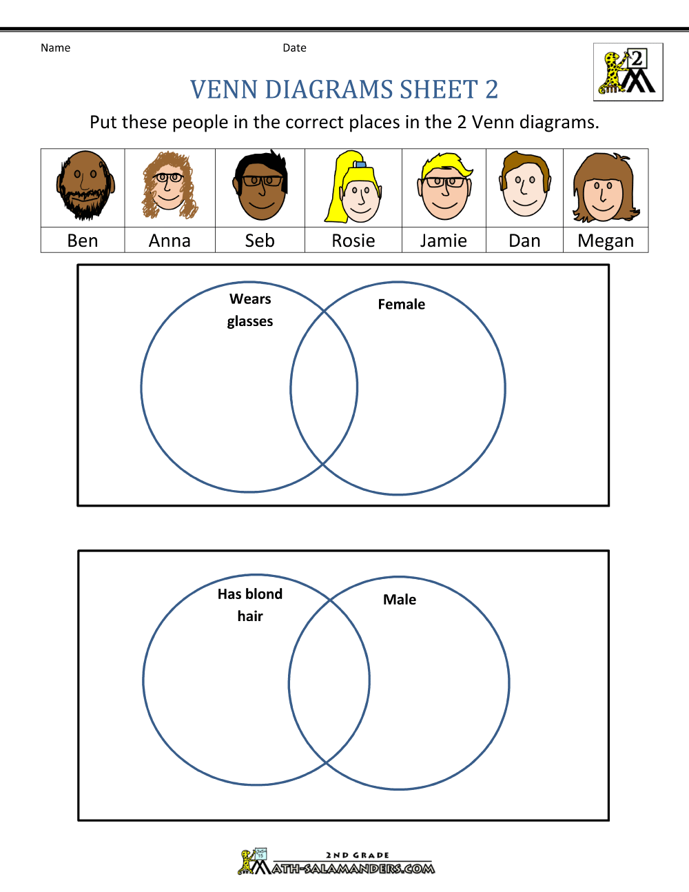 Venn Diagram Worksheets