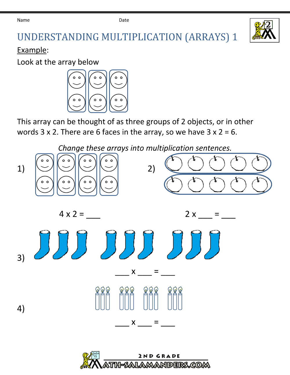 Beginner Multiplication Worksheets With Addition