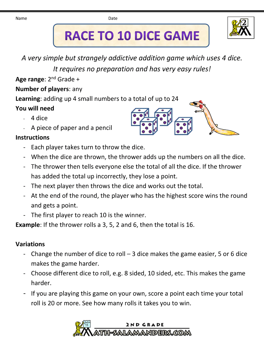 Printable Dice Game Instructions printable-dice-game-instructions