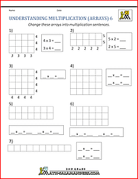 Printables Beginning Math Worksheets beginning multiplication worksheets practice understanding arrays 6