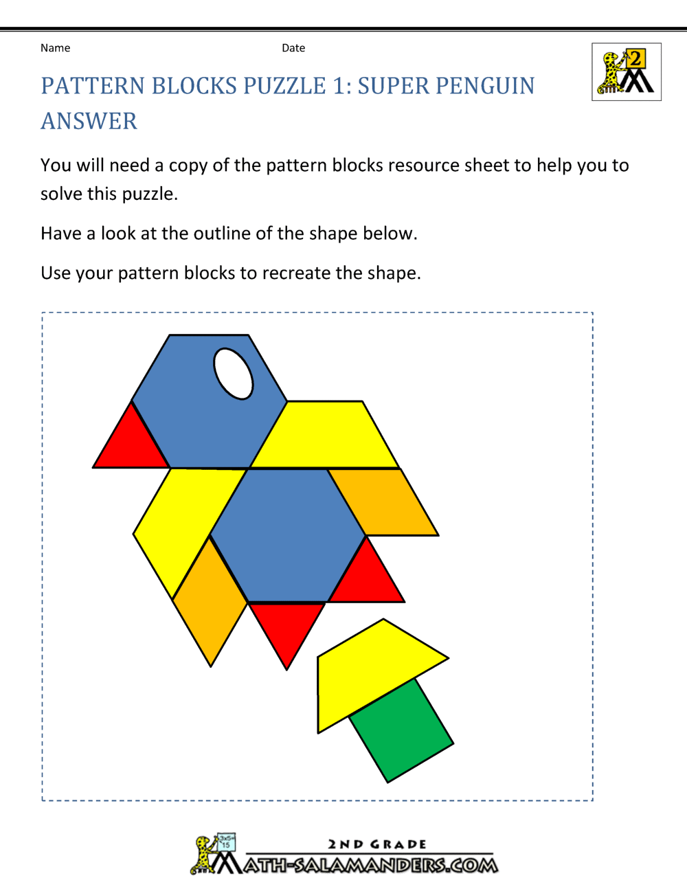 Math Puzzles for Kids - Shape Puzzles