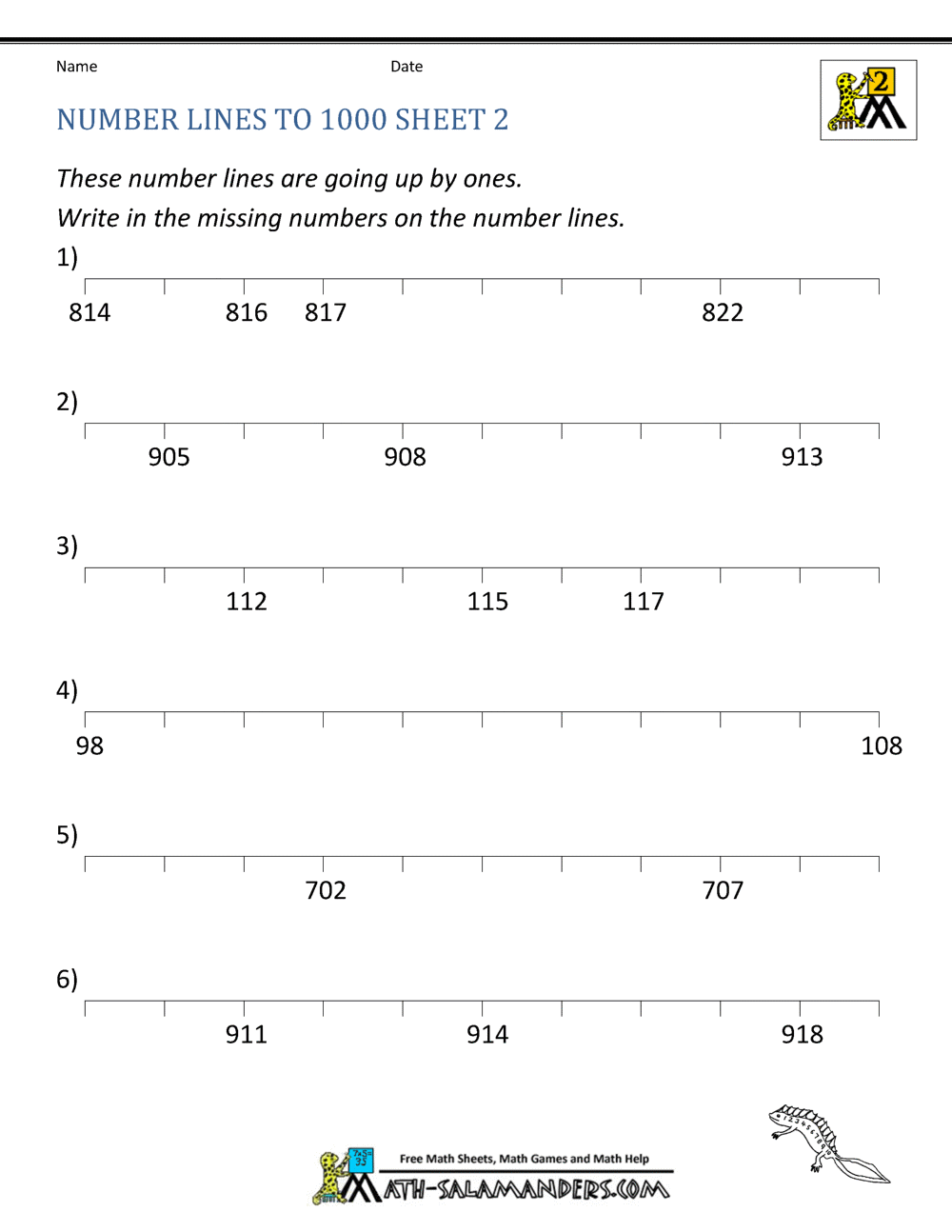 number-line-worksheets-up-to-1000-2nd-grade-math-2nd-grade-second