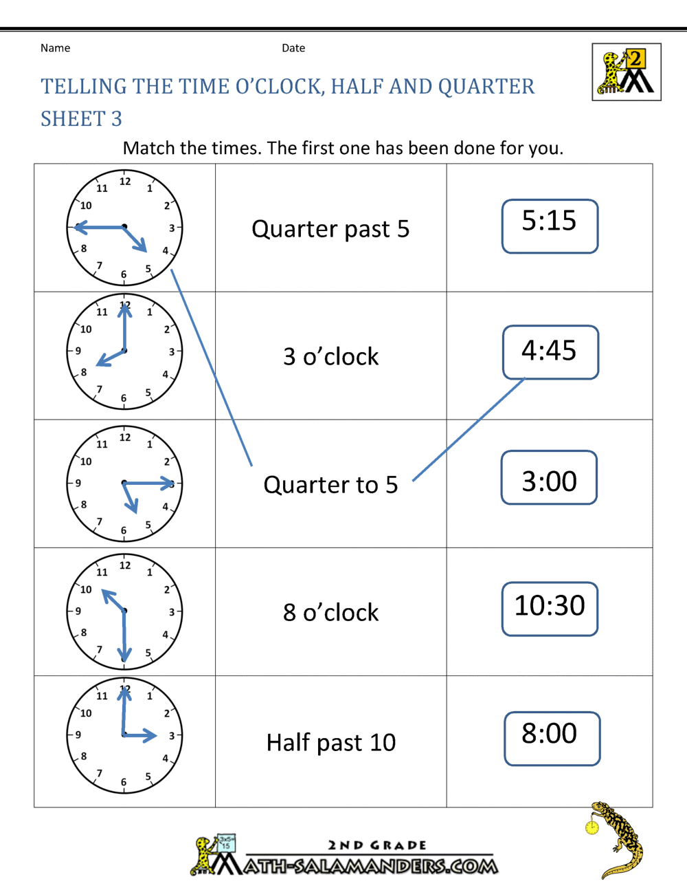 second  math use time time grade worksheet telling 3 the worksheets quarter half oclock