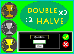 doubling and halving practice zone