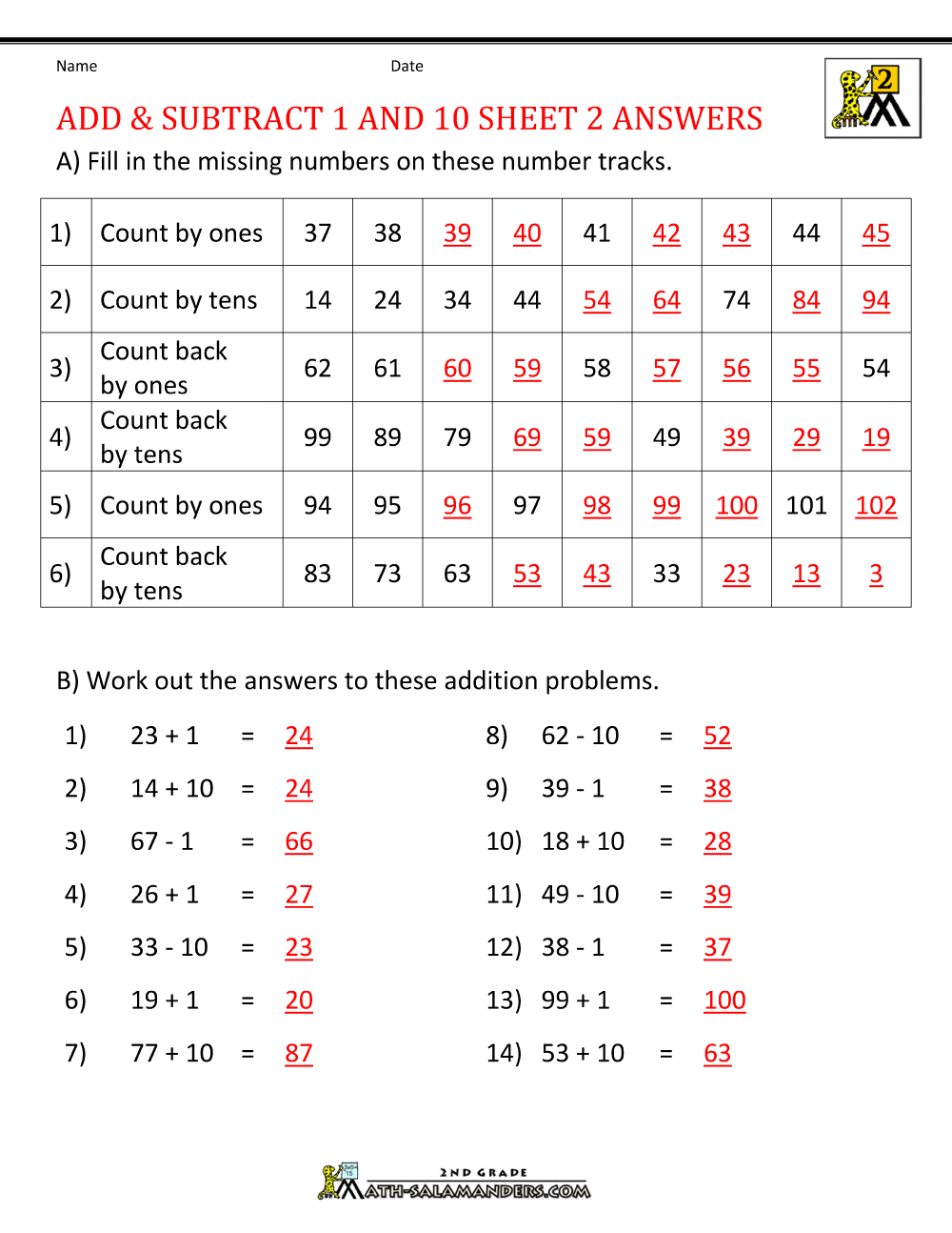 printable addition and subtraction worksheets