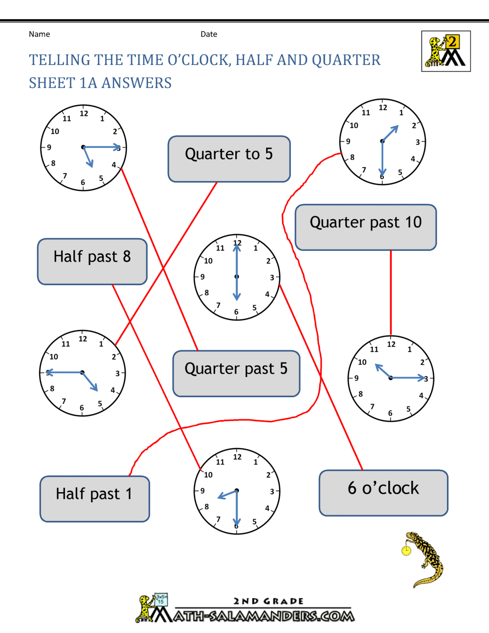 Quarter Hour Time Conversion Chart