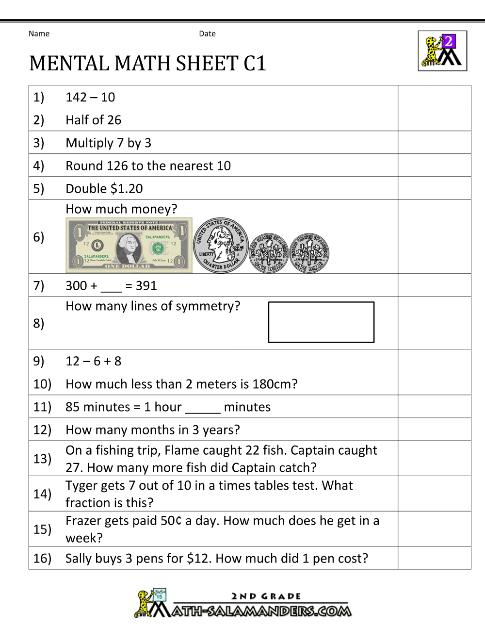 4 free math worksheets second grade 2 addition add in columns missing