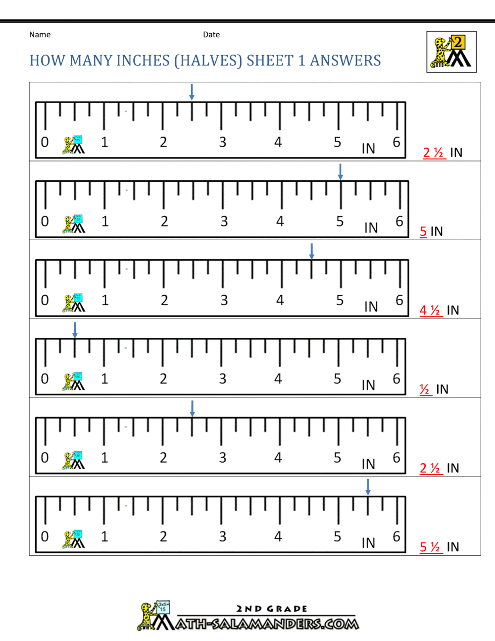 measurement math worksheets measuring length