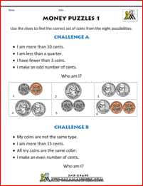 money quizzes worksheet image