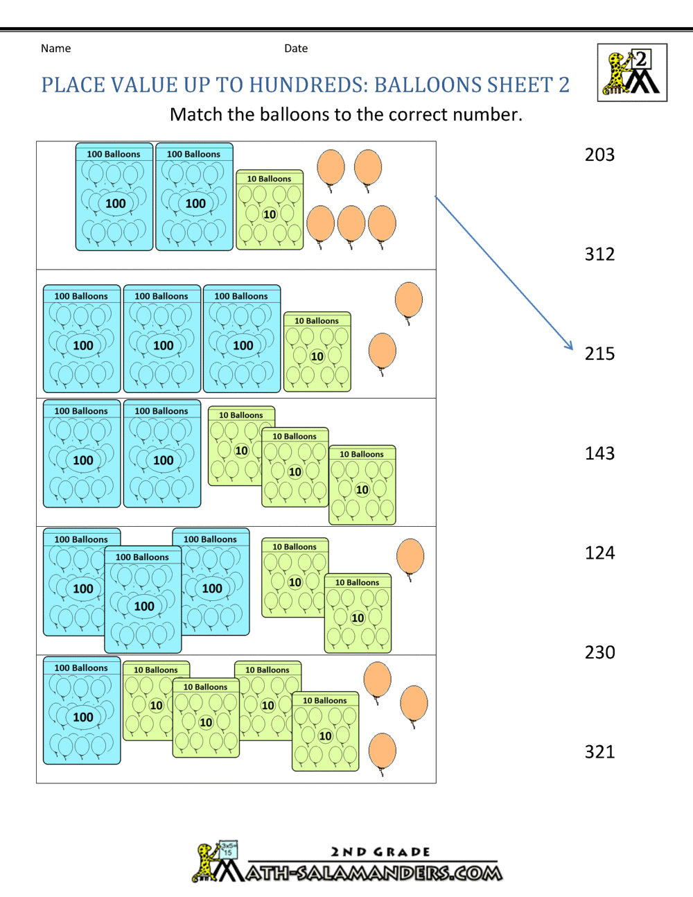 Place Value Blocks With 3 Digit Number