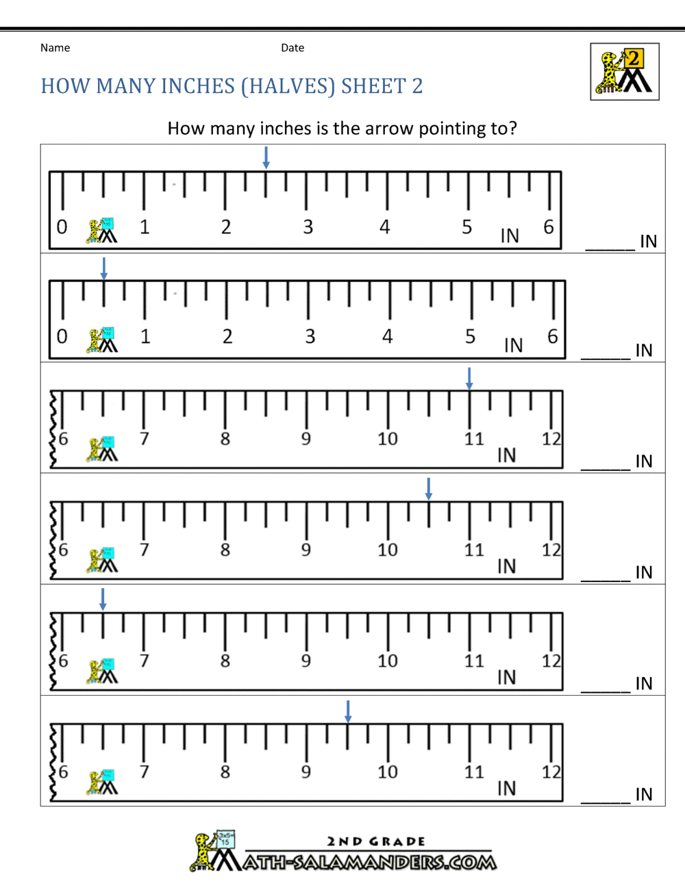 measurement math worksheets measuring length