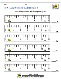 Measurement Math Worksheets - Measuring Length