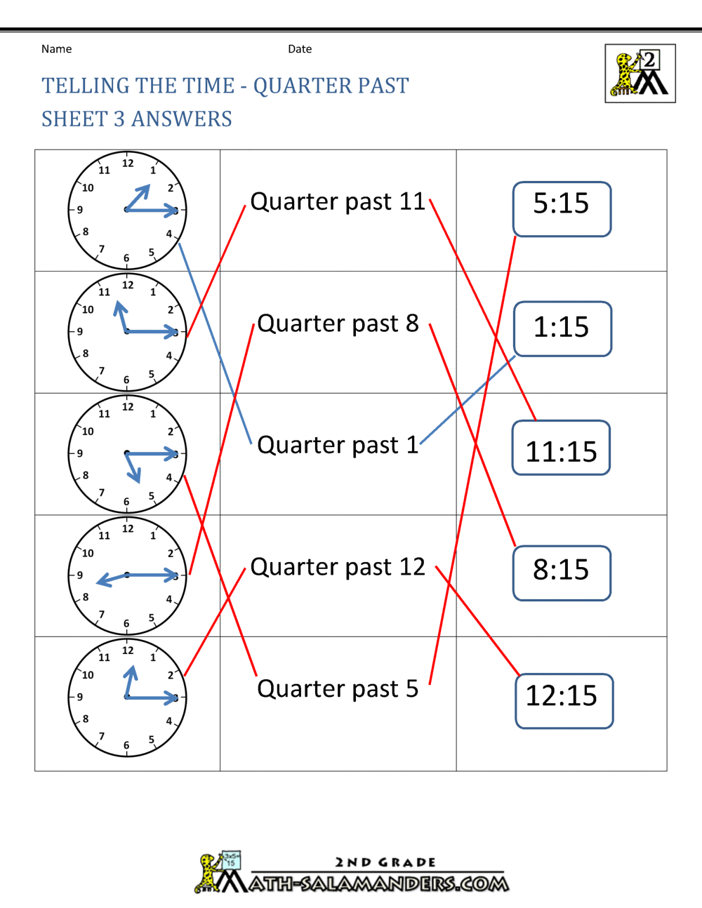 half past time worksheets