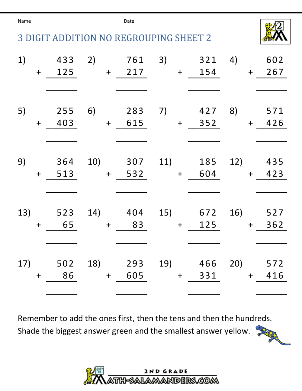 addition-without-regrouping-worksheets