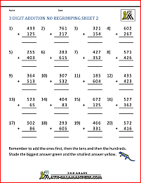 3 digit addition no regrouping 2