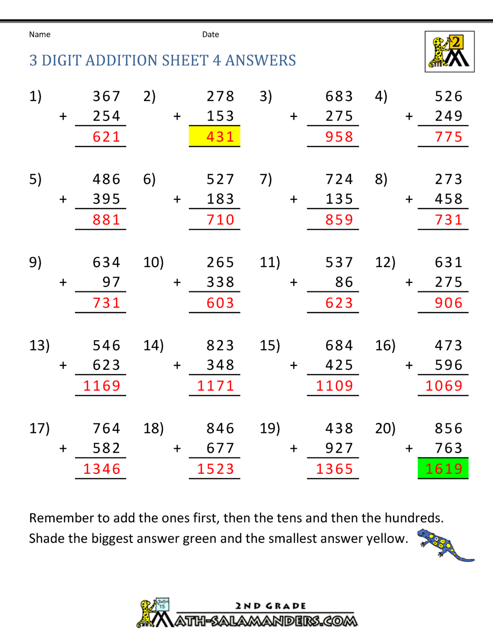 3 digit addition regrouping worksheets