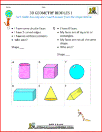 free geometry worksheets geometry riddles image
