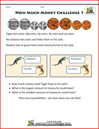 basic money worksheets uk how much money 1