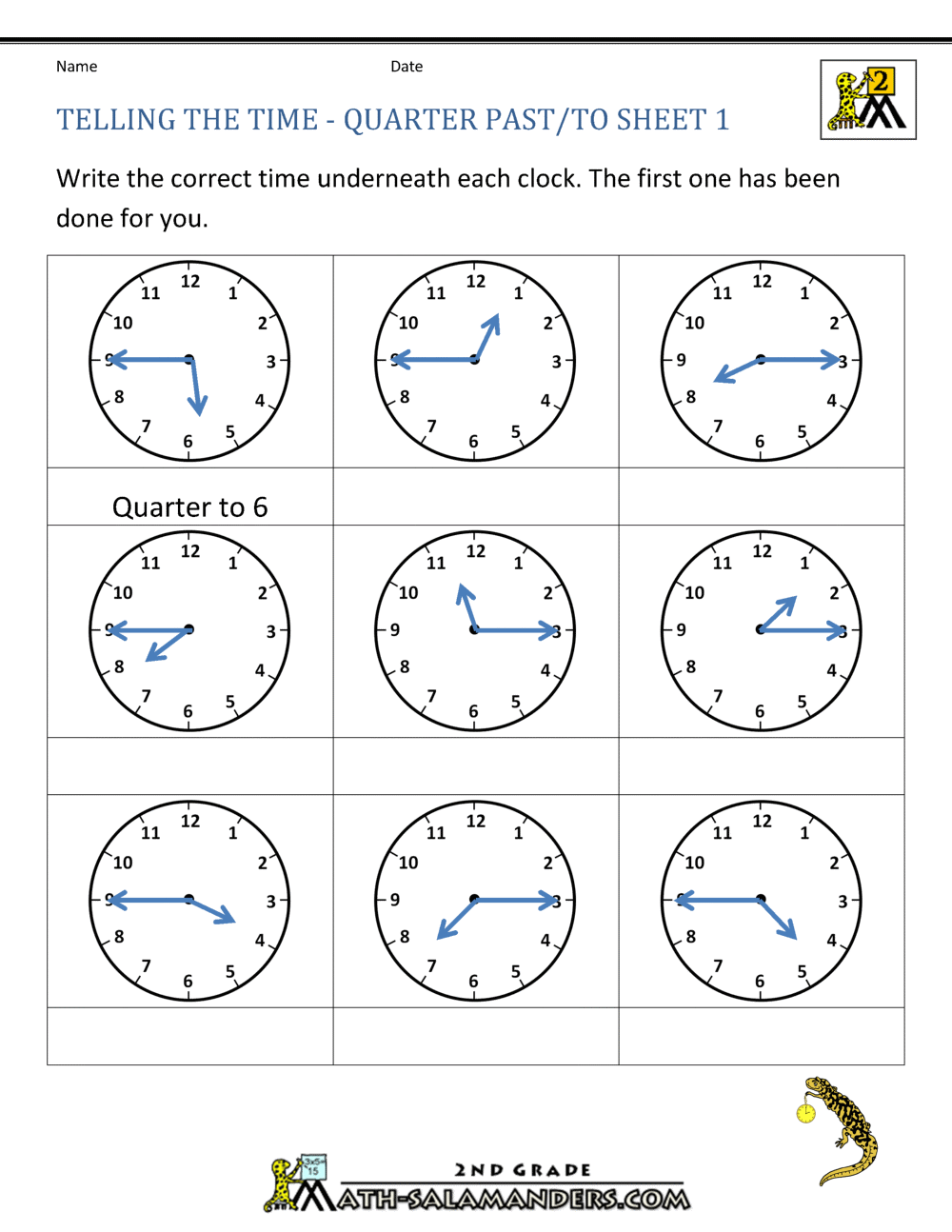 Clock Worksheets Quarter Past And Quarter To clock-worksheets-quarter-past-and-quarter-to