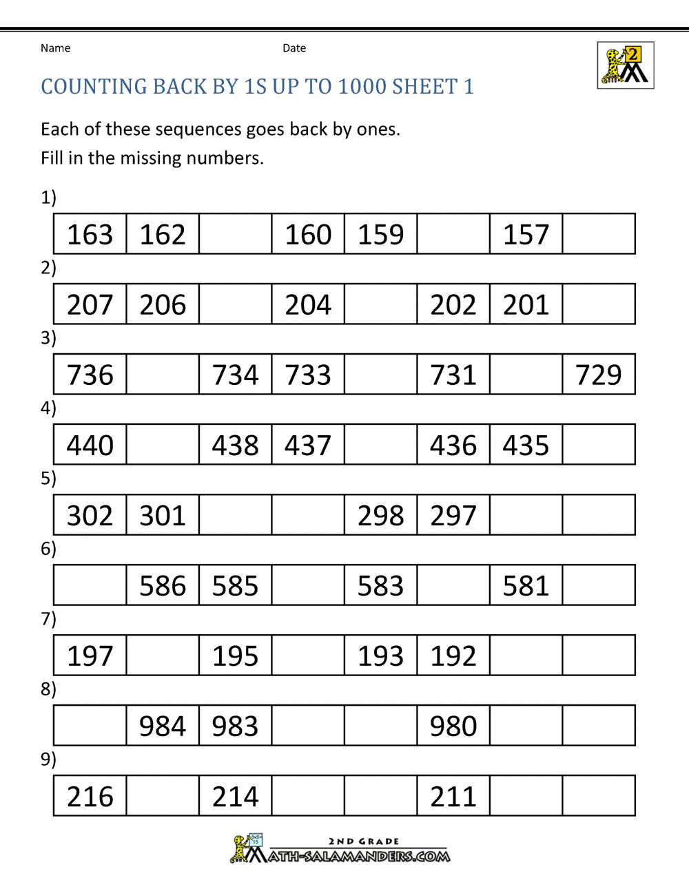 count-to-1000-by-ones-worksheets