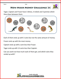 counting money challenges how much money 2c