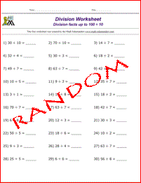 Division Worksheets random image