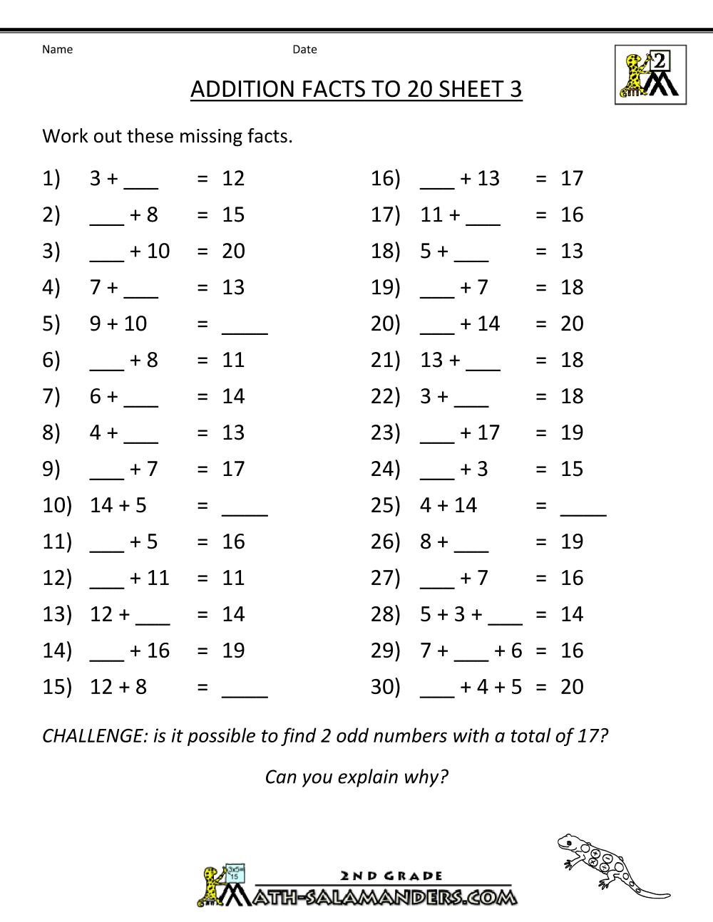 Adding By 10 Worksheets