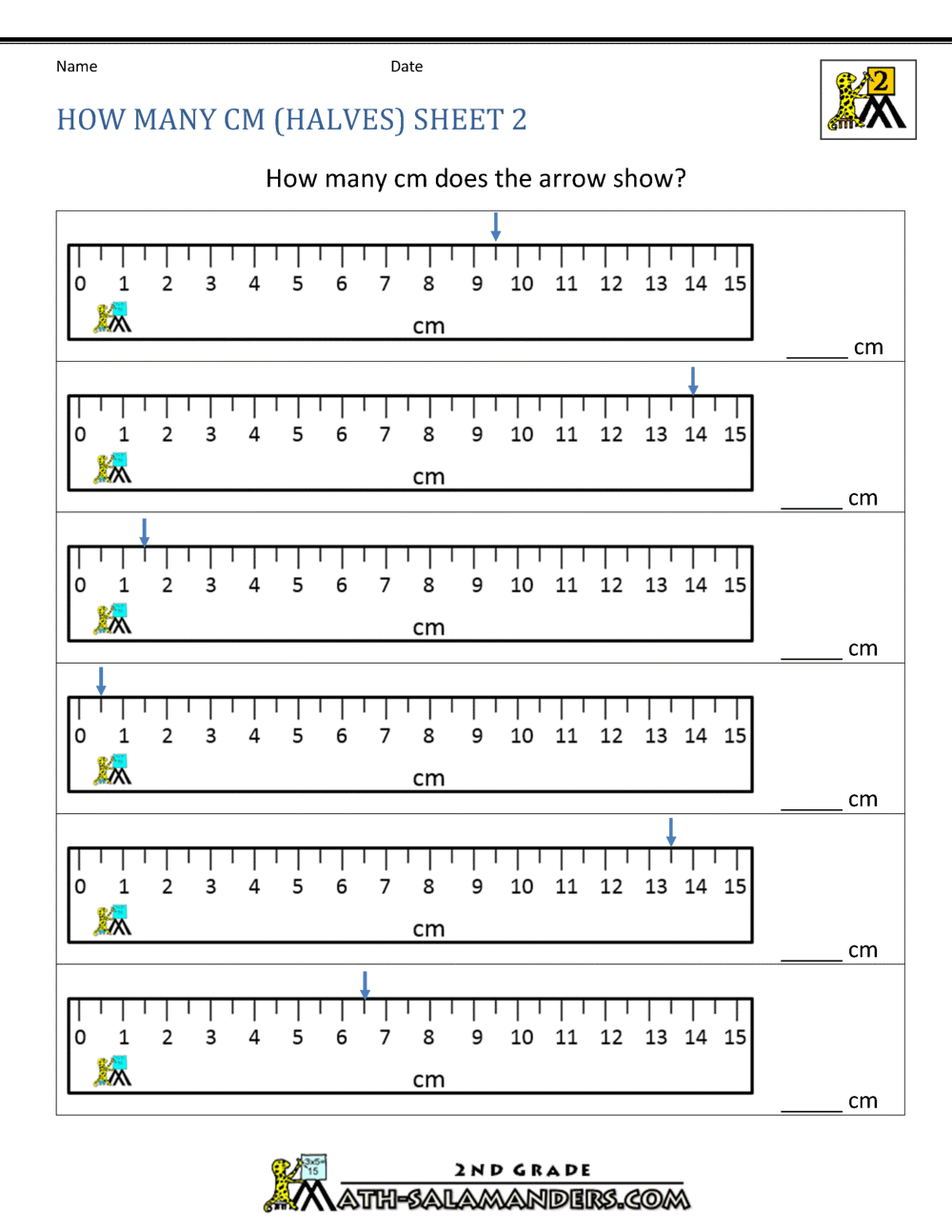 Measurement Math Worksheets - Measuring Length  With Reading A Ruler Worksheet Pdf