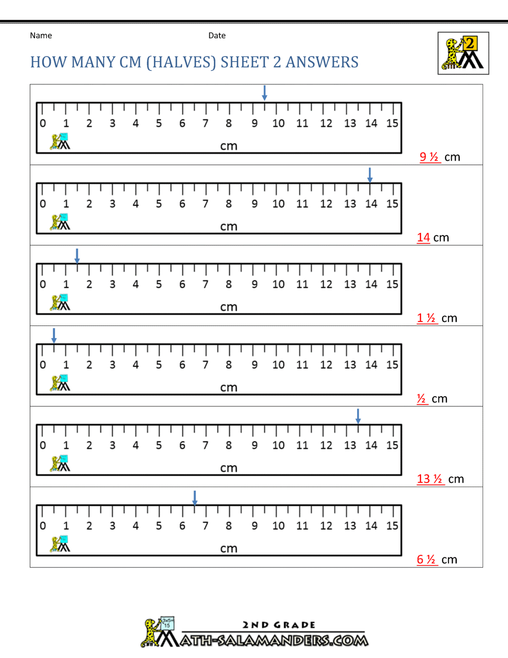 Measurement Math Worksheets - Measuring Length Pertaining To Reading A Ruler Worksheet Pdf