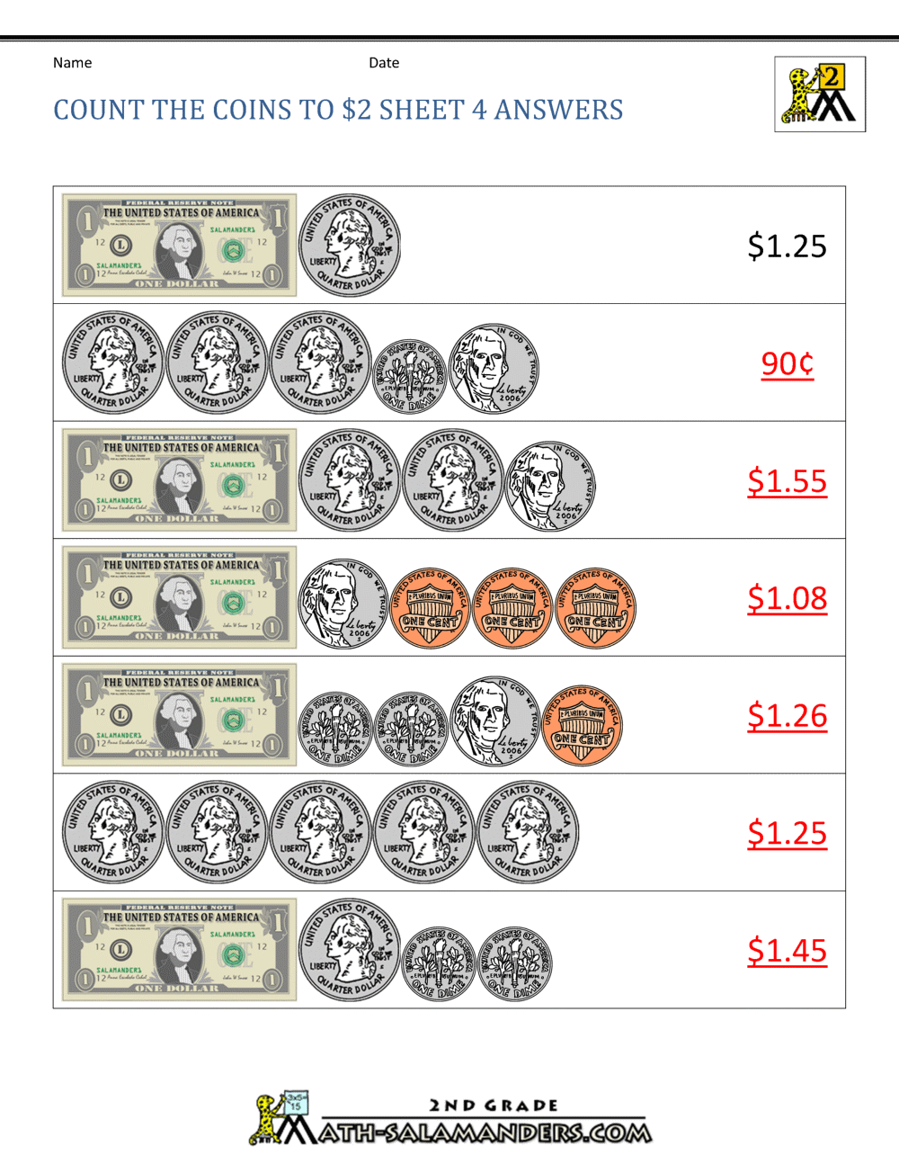 money-coins-worksheet