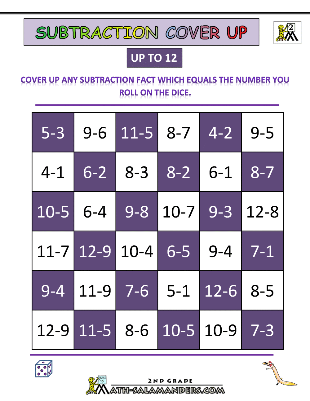 2nd-grade-printable-math-dice-games-roll-a-turkey-math-facts-dice