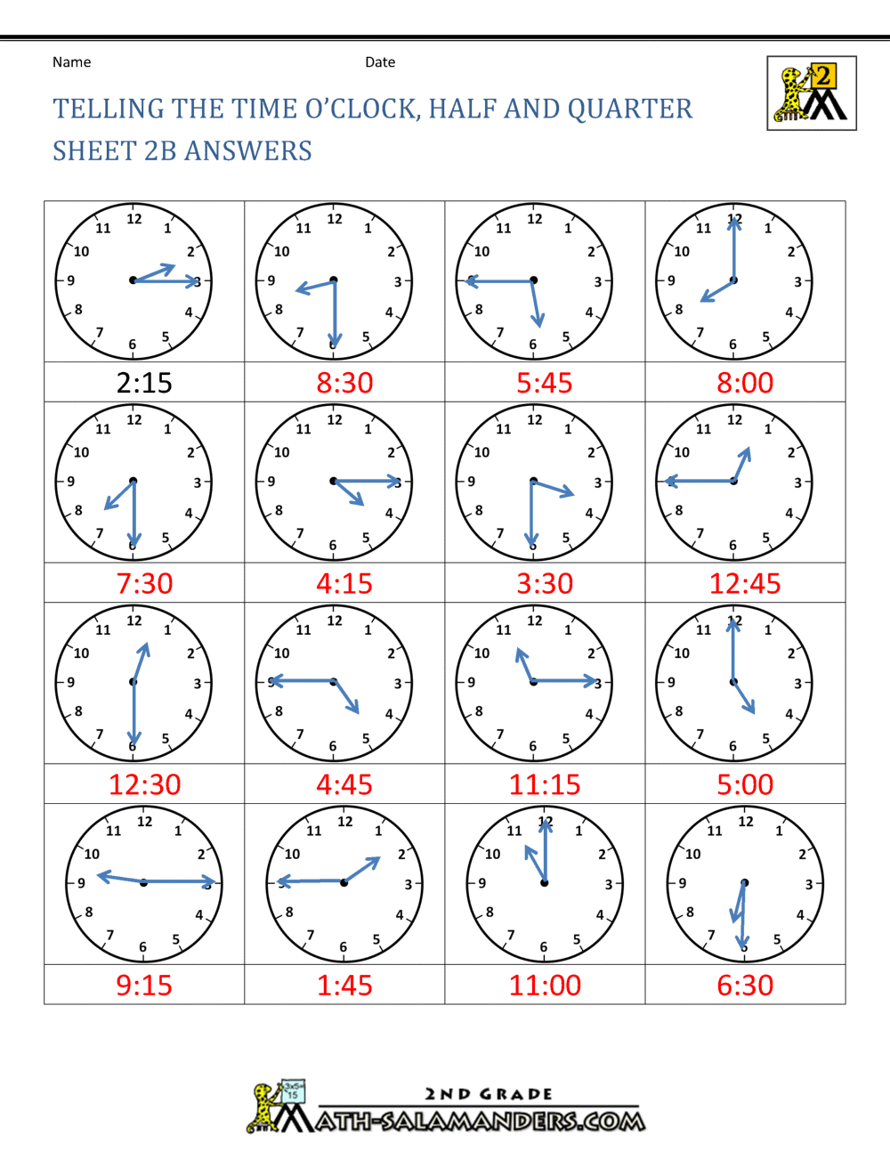 telling-time-worksheets-quarter-hour