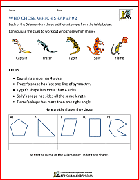 math logic worksheets who chose which shape 2