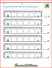 Measurement Math Worksheets - Measuring Length