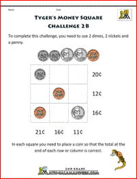 money challenges tygers money square 2b