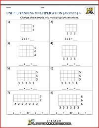 multiplication array understanding multiplication arrays 4