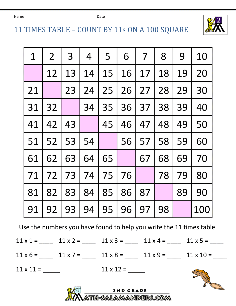 11-times-table