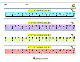 number line 0 to 20 printable 2a