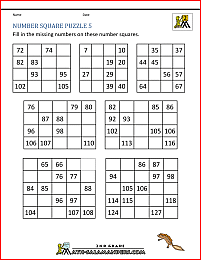 number square puzzles 5