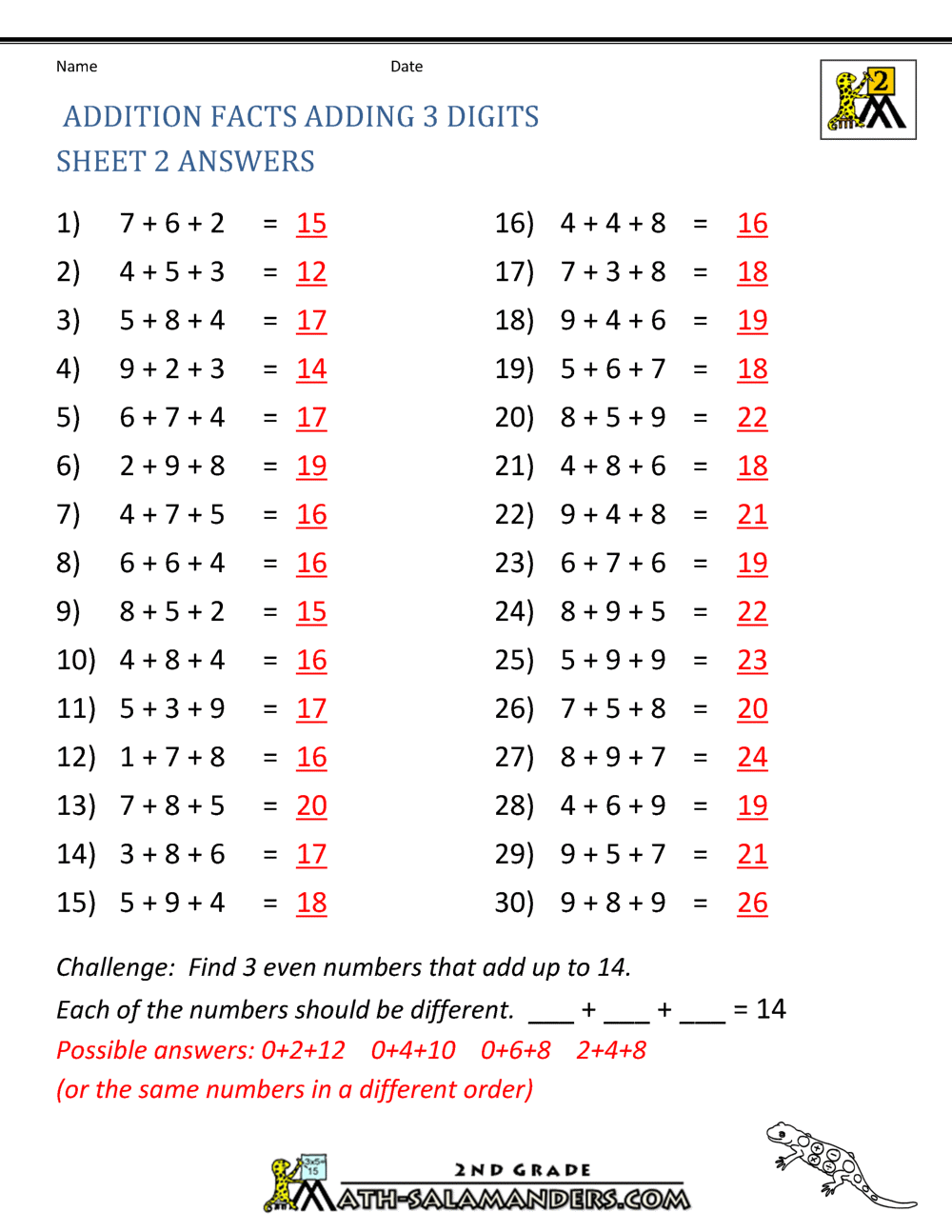 math answers to problems