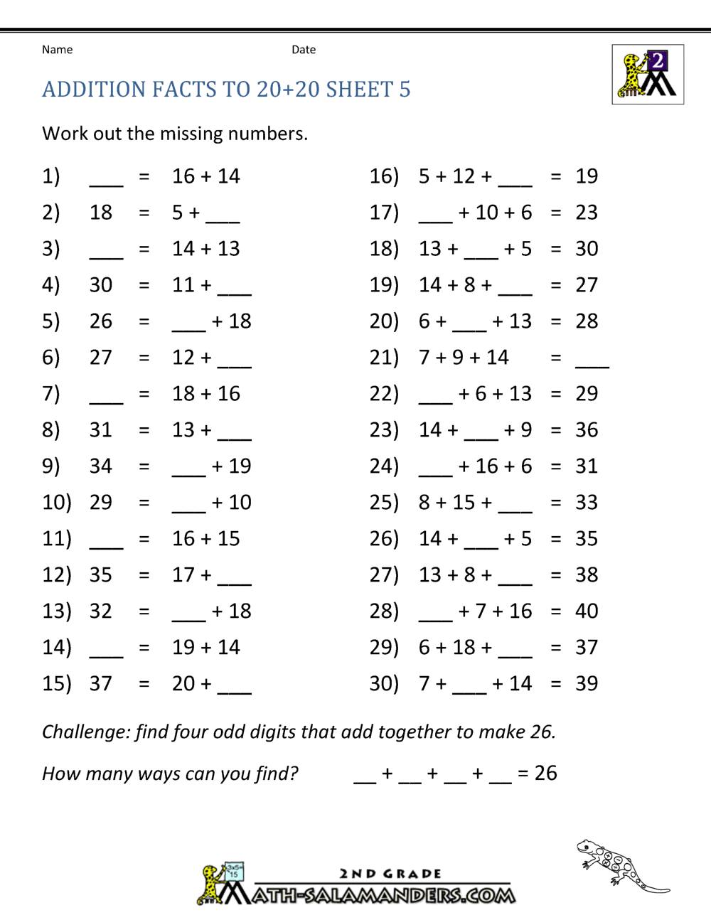 math-addition-facts-to-20