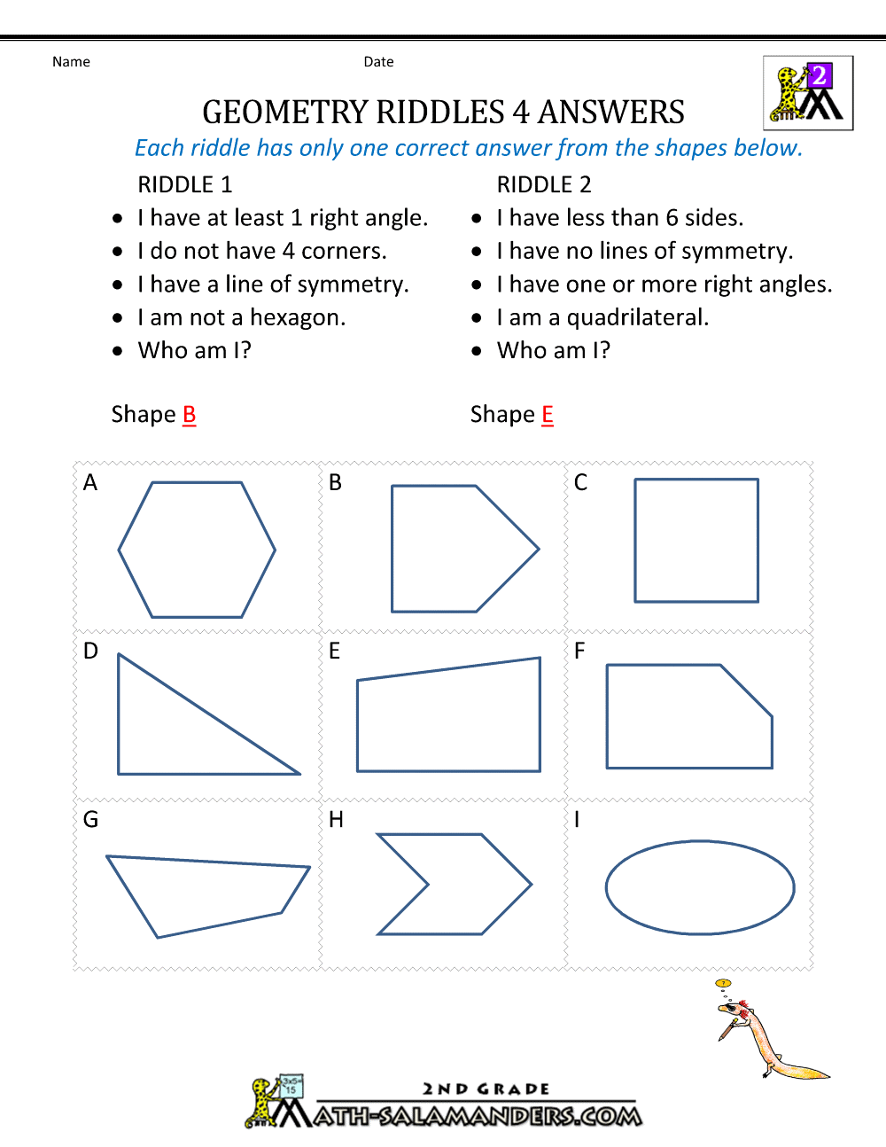 symmetry worksheet for class 5