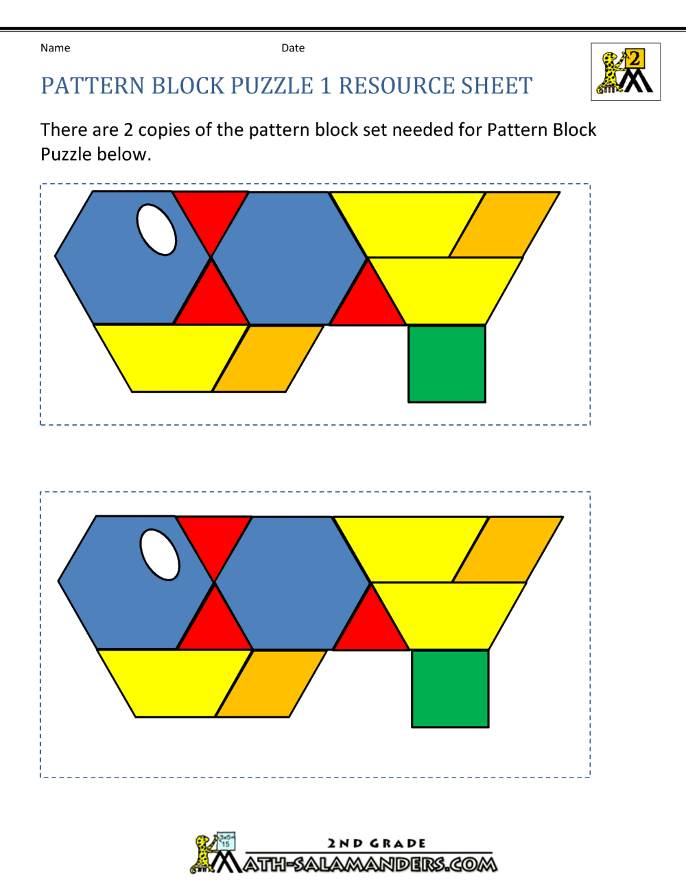 Shape Puzzles Printable