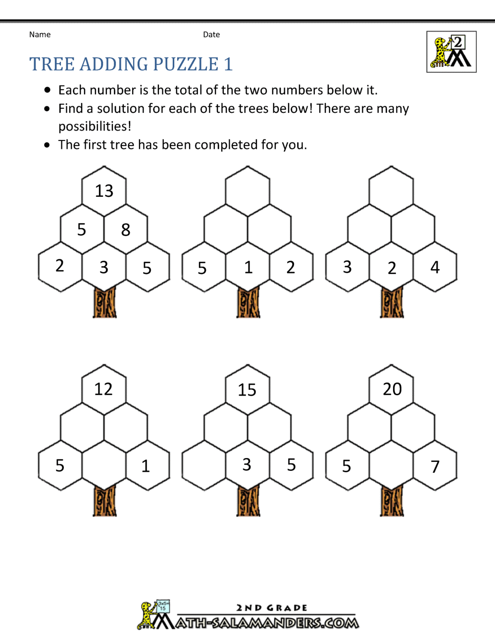 Math Printable Puzzles