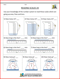 Measurement Math Worksheets - Measuring Length