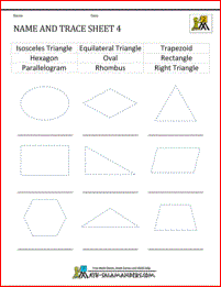shape worksheets for kids name and trace 4