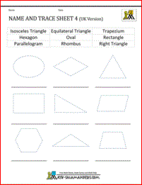 2d shapes worksheets 2nd grade