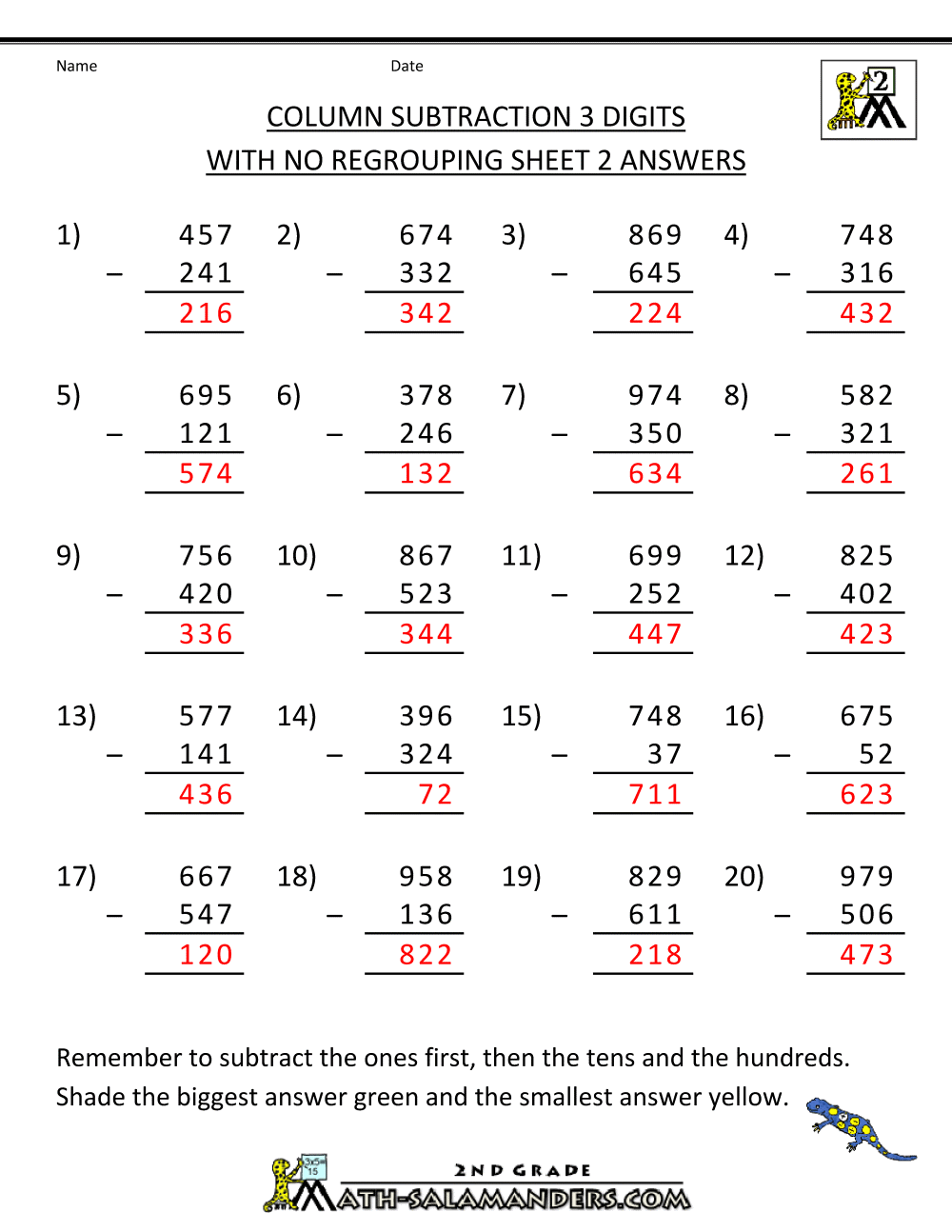 Subtraction with Regrouping Worksheets With Adding Three Numbers Worksheet