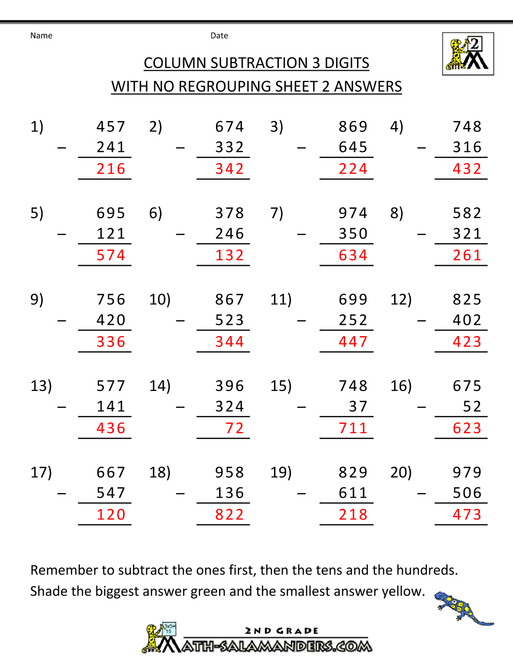 subtraction-with-regrouping-worksheets